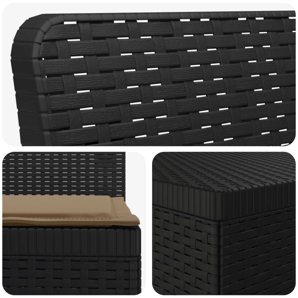 Divano da Giardino 4 Posti con Cuscini Aspetto Rattan PP 3443964
