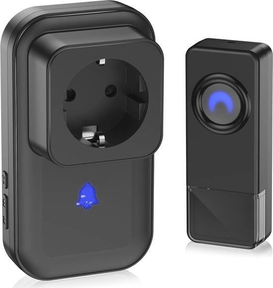 Deurbel set wireless acqua resistente con 2 ricevitori e 150m di portata