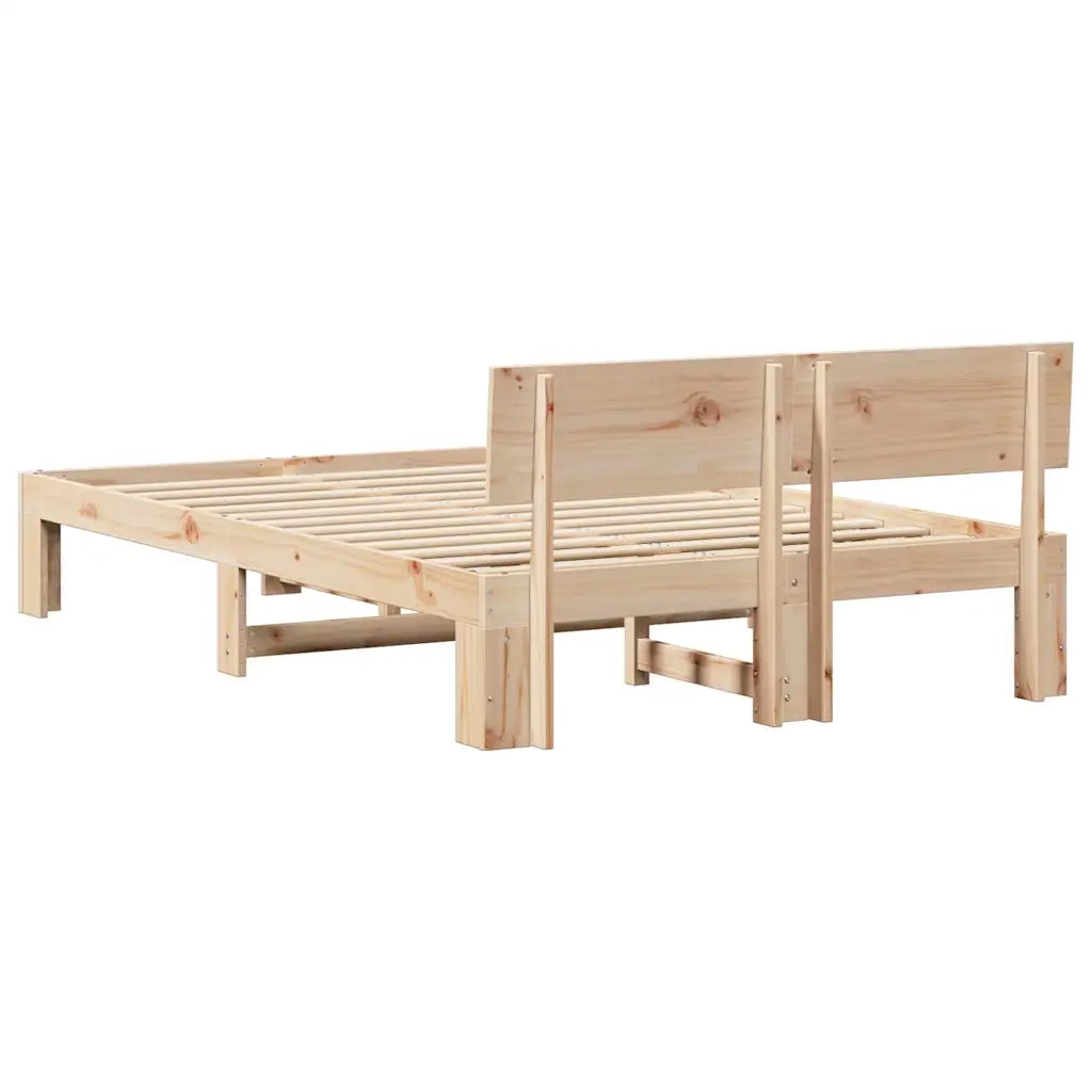 Letto matrimoniale | Letto per adulti | Struttura del letto Naturale 140 x 190 cm Pino massello