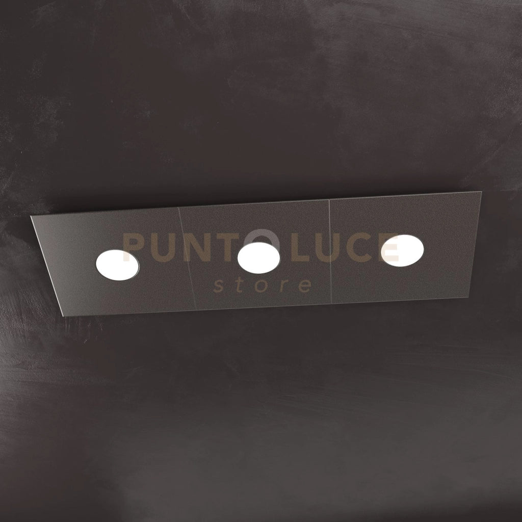 ECCENTRIC APPLIQUE-PLAFONIERA 3 LUCI MARRONE 1156-3L-MA