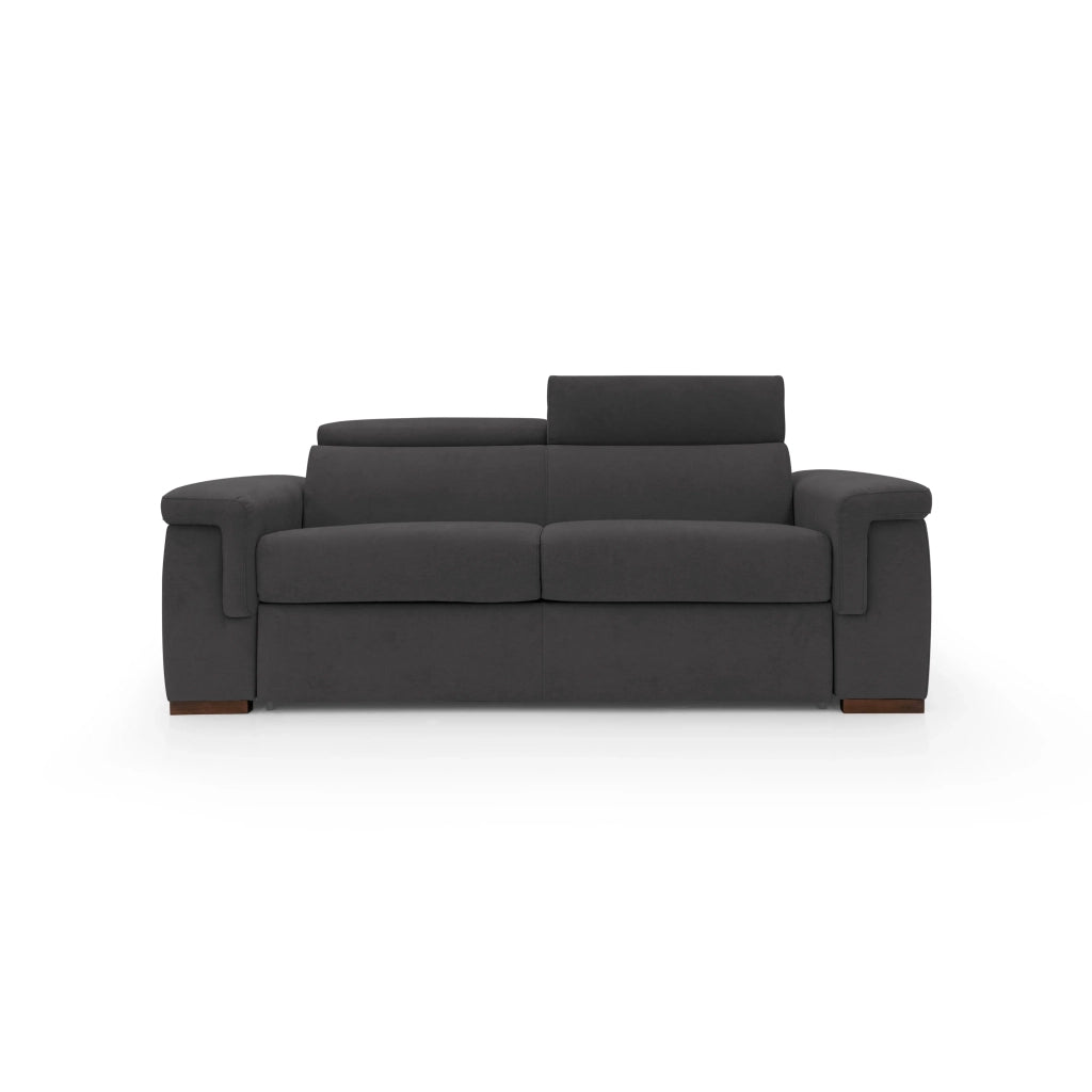 Giunone Divano letto mat. H18 200 cm (mat. 120x197 cm) nero