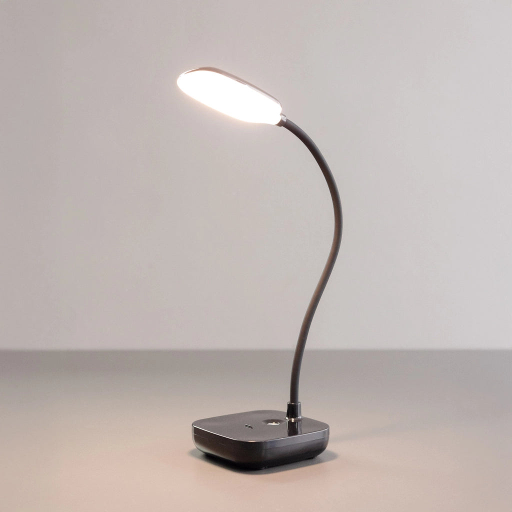 Lampada da scrivania nera flessibile LED 7W Zuma Line