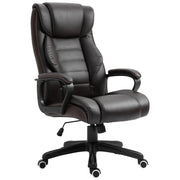 POLTRONA UFFICIO MASSAGGIANTE ERGONOMICA E DIRIGENZIALE IN SIMILPELLE NERA