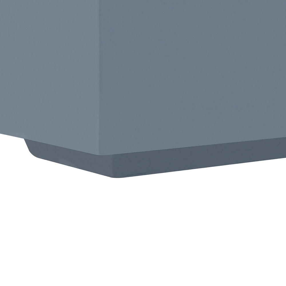 Stufa da esterno a propano grigio 143 x 71 cm con braciere rettangolare