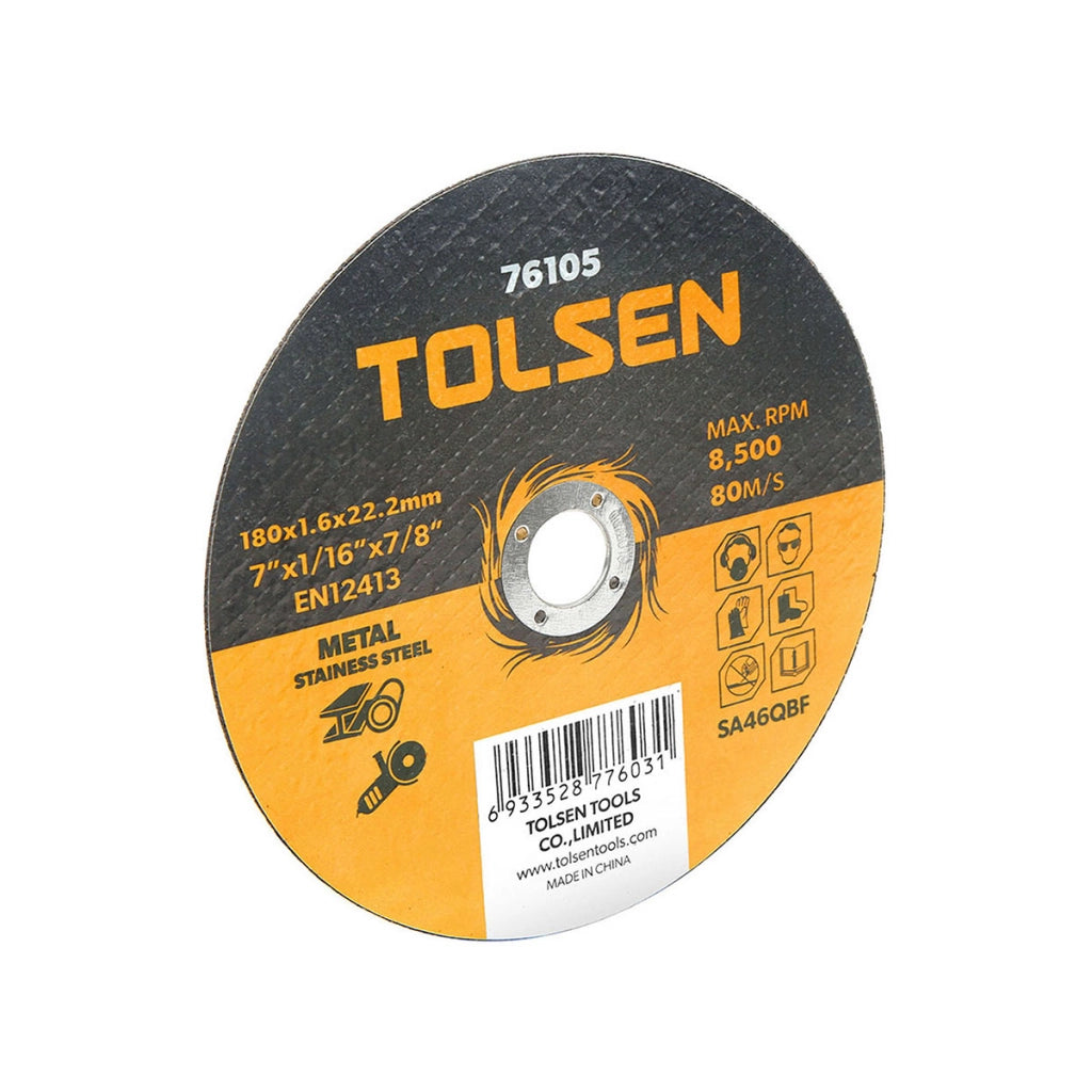DISCO DA TAGLIO PER METALLO- 115x3,0 mm- TOLSE- pezzi 1