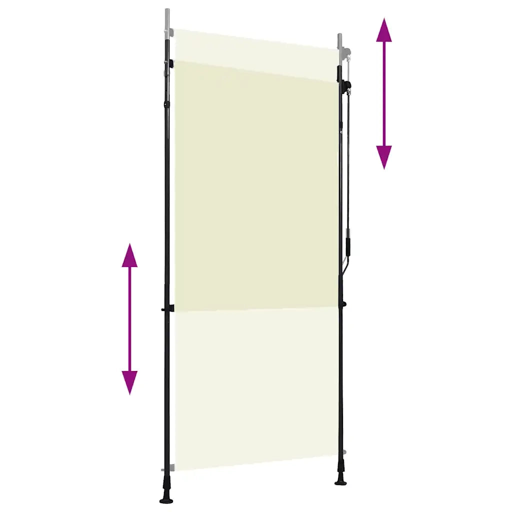 Tenda a Rullo per Esterni 100x270 cm Crema cod mxl 44245
