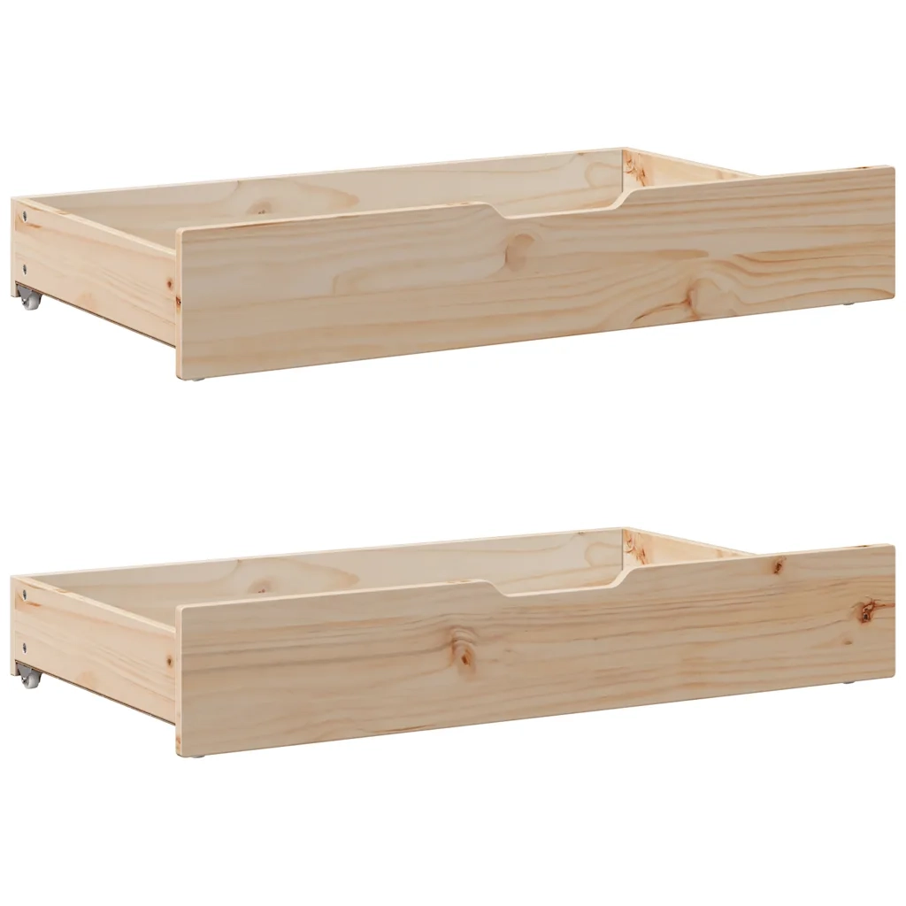 Letto senza Materasso-Struttura Letto 135x190 cm in Legno Massello di Pino 559539