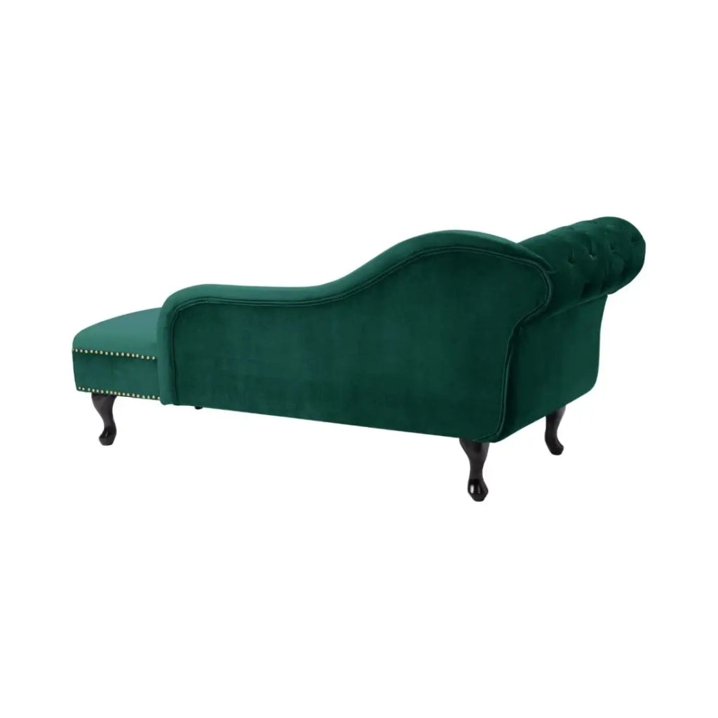 Méridienne EDGAR – Verde smeraldo – Velluto stile barocco