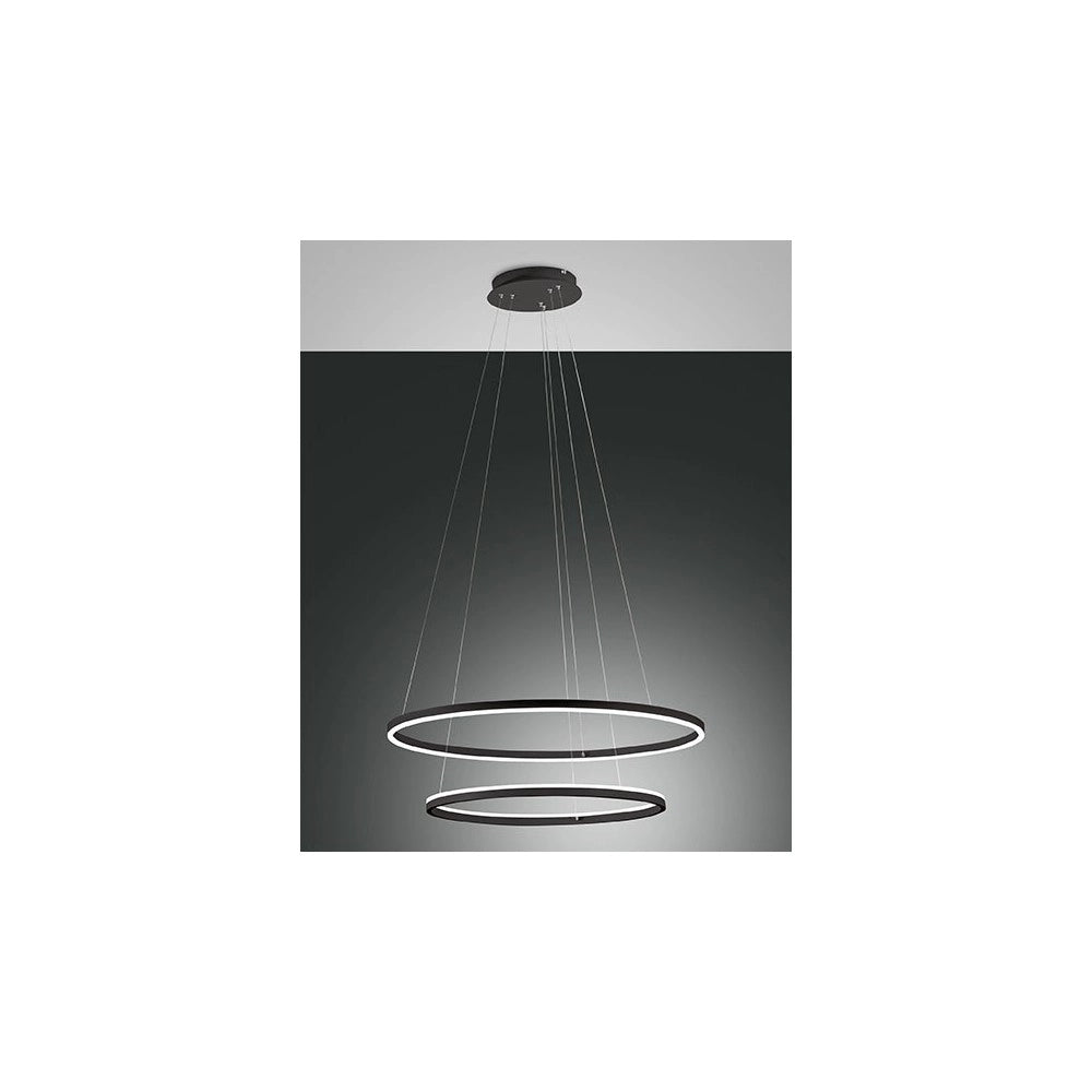 Lampadario a sospensione GIOTTO a led 65W nero 3508-48-101 Fabas Luce