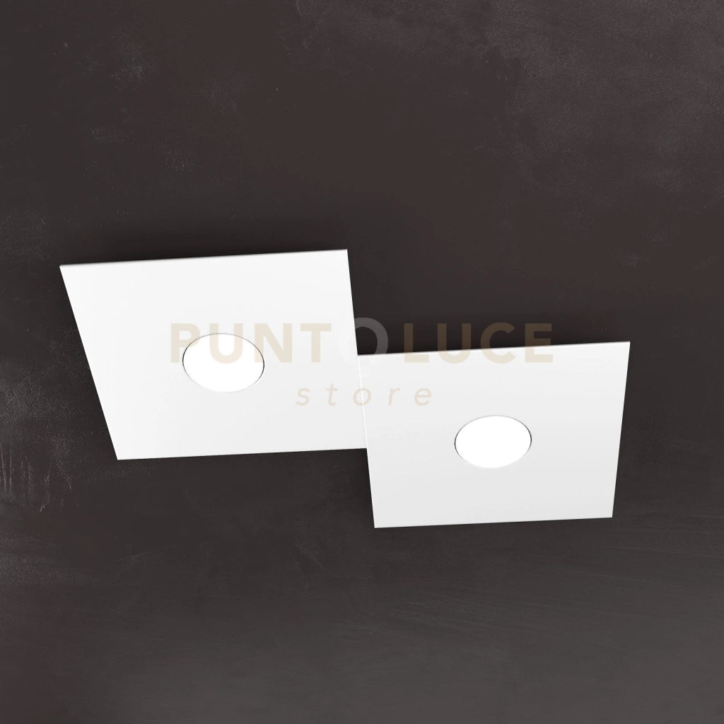 ECCENTRIC APPLIQUE-PLAFONIERA 2 LUCI BIANCO 1156-2L-BI