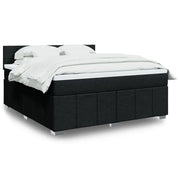 Giroletto a Molle con Materasso Nero 180x200 cm in Tessuto 3287149