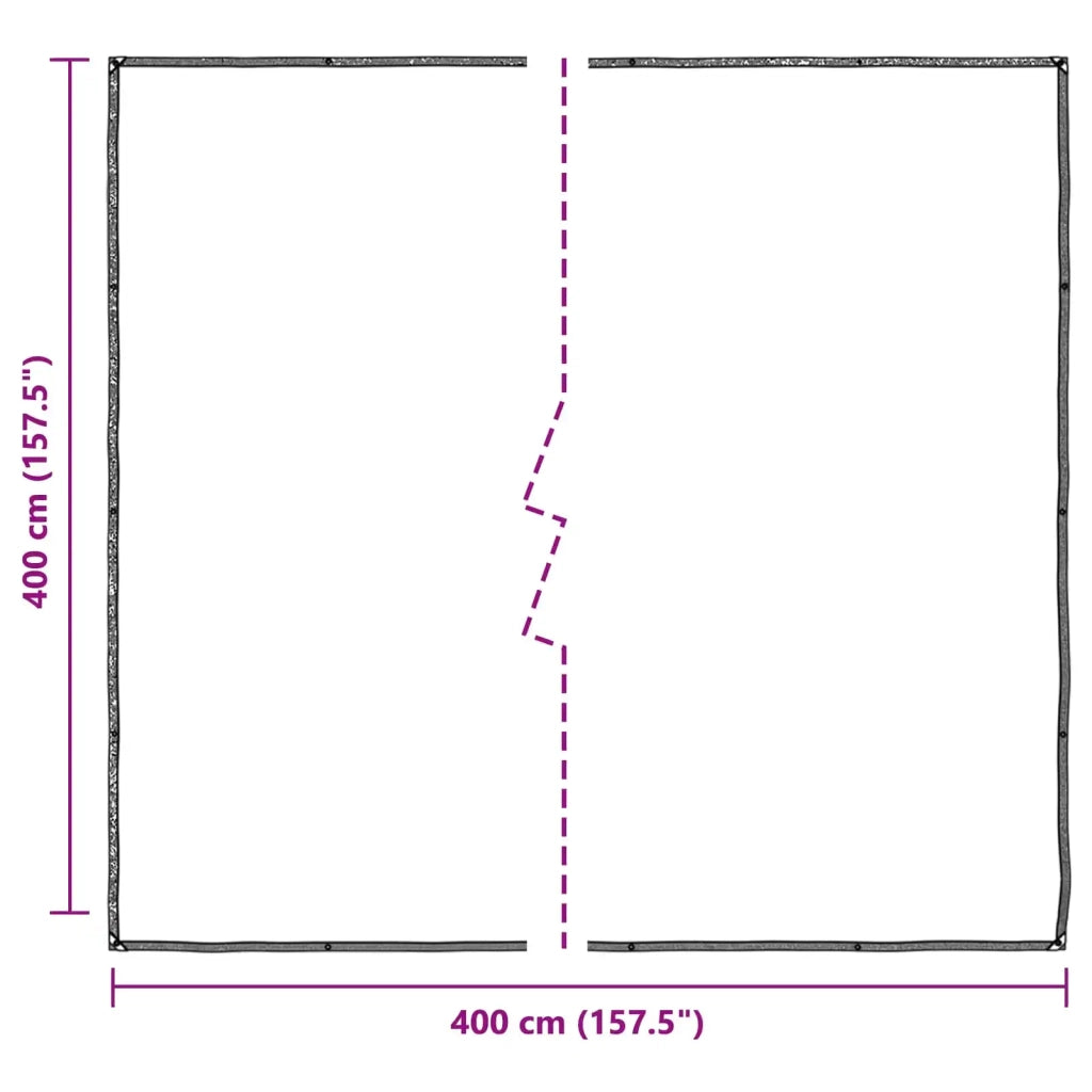 Copertura per Piante Trasparente 4 x 4 m PE CFW3609302