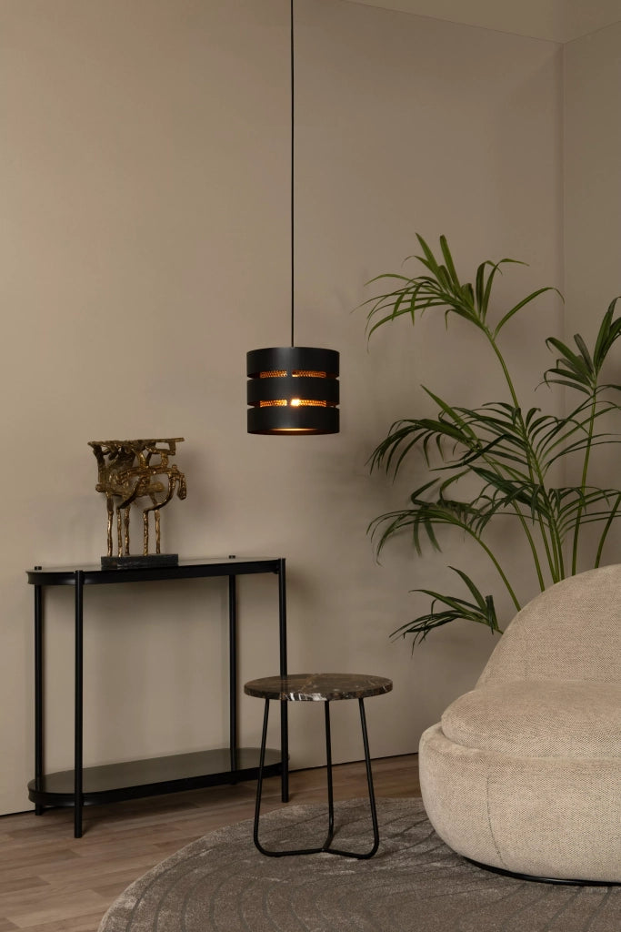 Lampada a sospensione moderna nero oro ROSAS E27 40W
