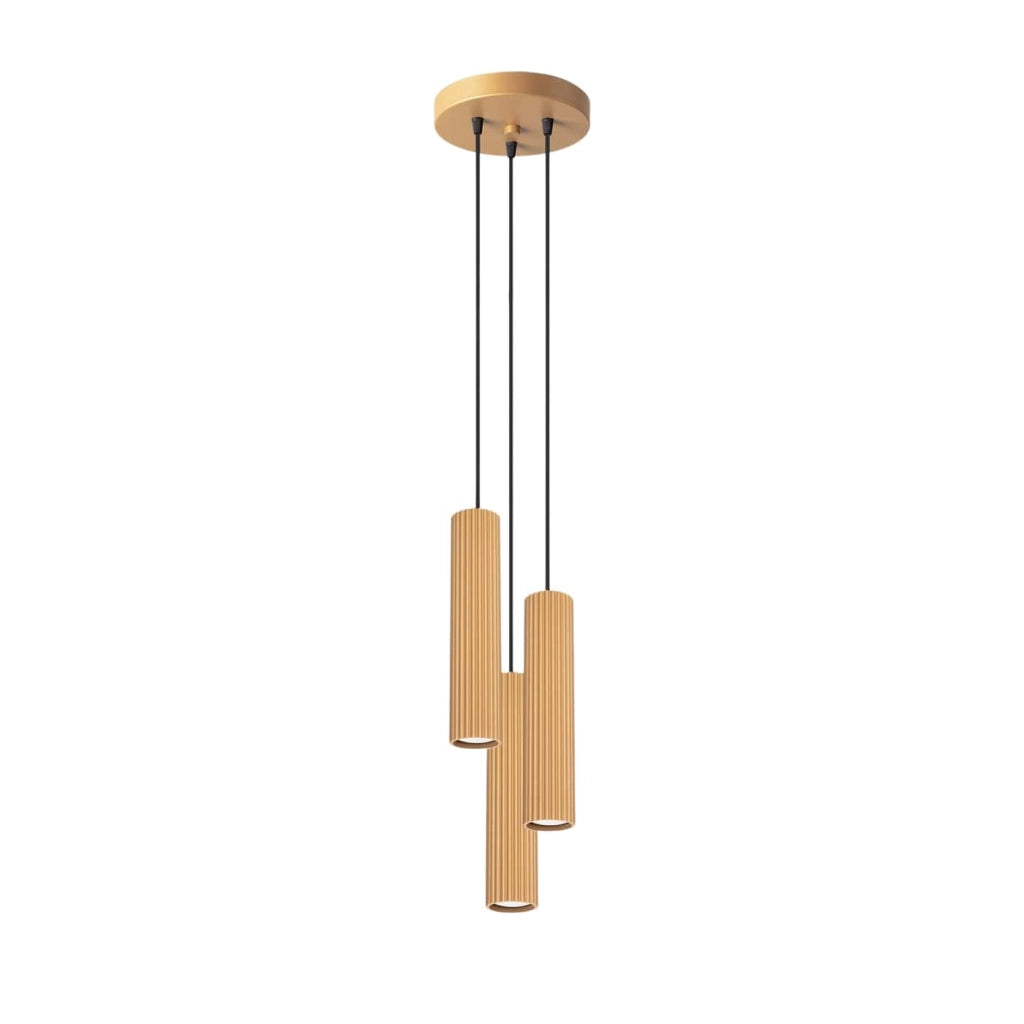 Lampada a sospensione KARBON 3P oro