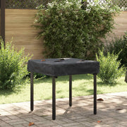 Copertura Tavolo Tinta unita Nero 72 x 72 x 15 cm Tessuto 4106076