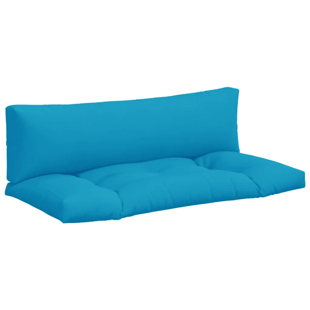 Cuscini per Pallet 2 pz Azzurro in Tessuto 360926