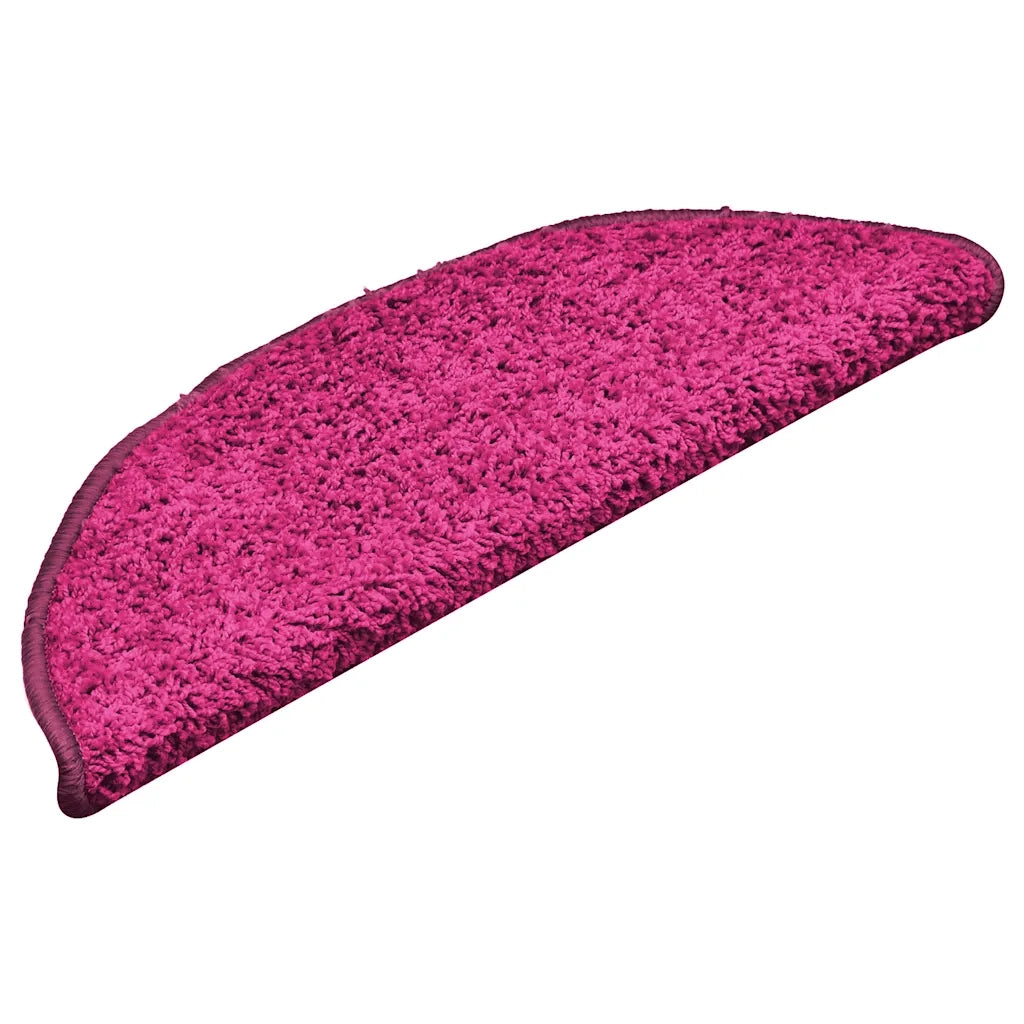 Tappetini per scale 30 pz 56x17x3 cm rosa semicircolari 3365809