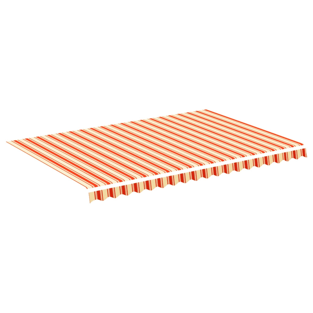 Tessuto di Ricambio per Tenda da Sole Giallo e Arancio 4,5x3 m 312019