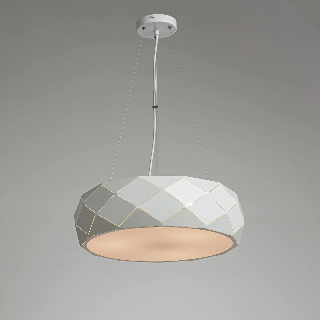 Lampada a sospensione Reus bianca 3xE27 Ø45 LightPrestige