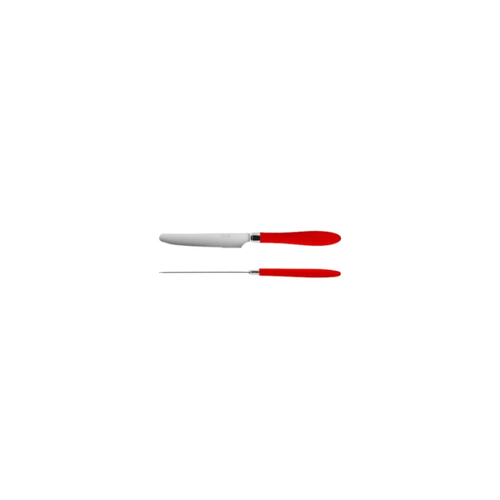 Servizio posate 16 Pezzi Reglisse con manico rosso
