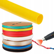 Tubo Termorestringente Giallo 10mm 1m – Flessibile e Autoestinguente