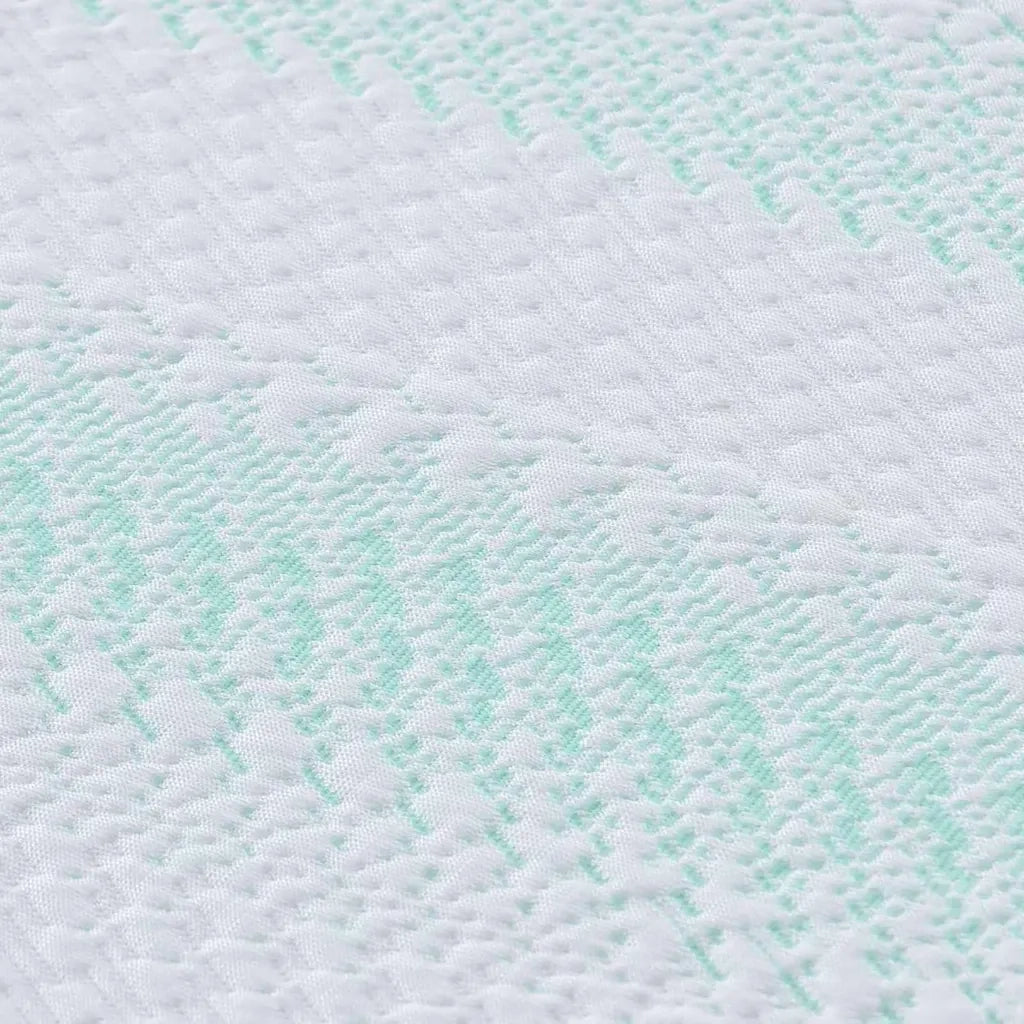 Topper per materasso Bianco e Verde 80 x 200 cm 4106166
