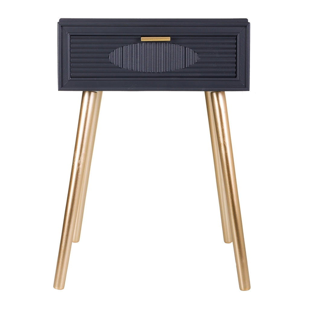 Tavolo in legno grigio scuro 47x39x67h