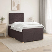 Letto box spring con materasso Marrone Scuro 120 x 200 cm 3455332