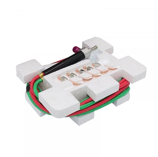 Bruciatore a Gas Mini - Applicatore di Ossidazione con 5 Spray - Micro Bruciatore - Pistola a Lasa - Adatto per Gas di Riscaldamento Industriale - Dimensioni 8,4 cm di Lunghezza