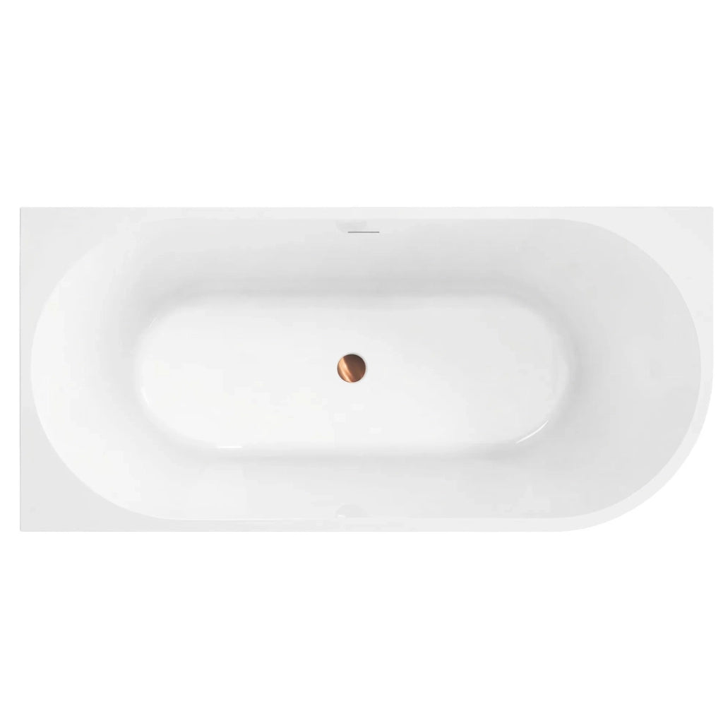 Vasca Bagno Sydney Bellanto Sinistra 150cm Copritappo nero