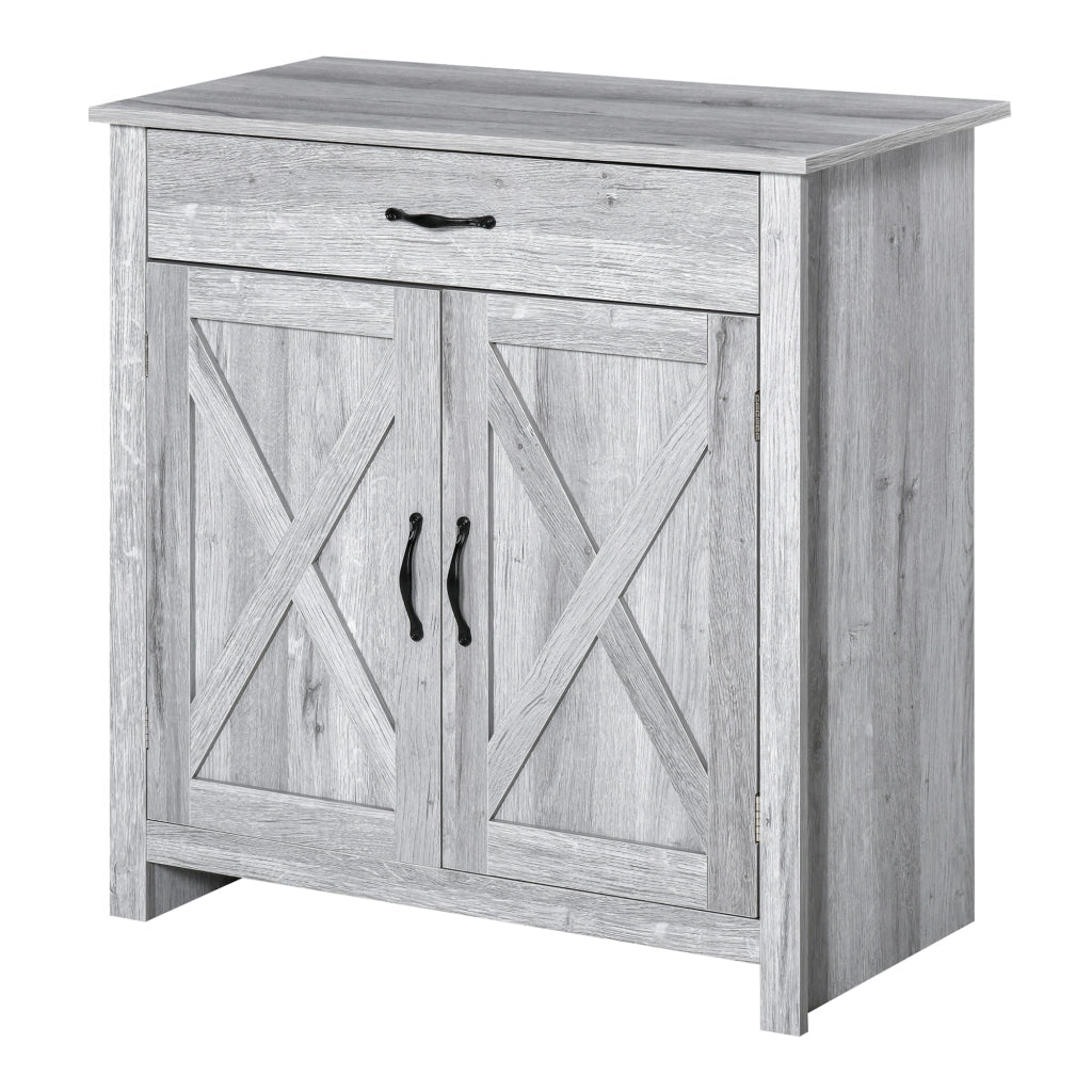 Buffet ¨C zephmum ¨C Legno Effetto Grigio Chiaro 80x39.7x80