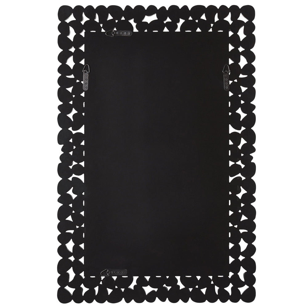 Specchio da parete in argento rettangolare 60 x 90 cm moderno glamour soggiorno camera da letto decorazione