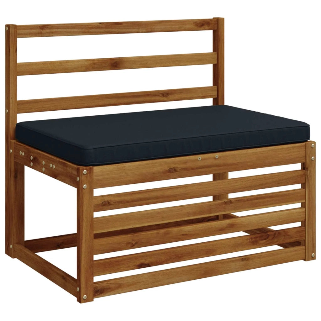 Cuscino per Panchina a 1 Pezzo VUGHT 100% Poliestere Blu Scuro 951702
