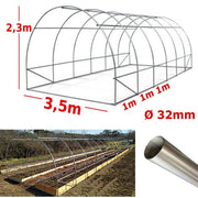 Struttura Serra Easy 3,5x12m tunnel ad archi
