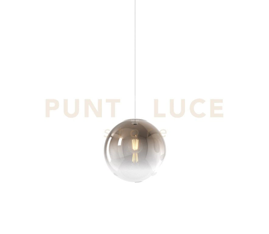 SOSPENSIONE 1 LUCE ATTACCO E27 IN VETRO BIG ECLIPSE D25CM BRONZO ROSONE ACQUISTABILE SEPARATAMENTE