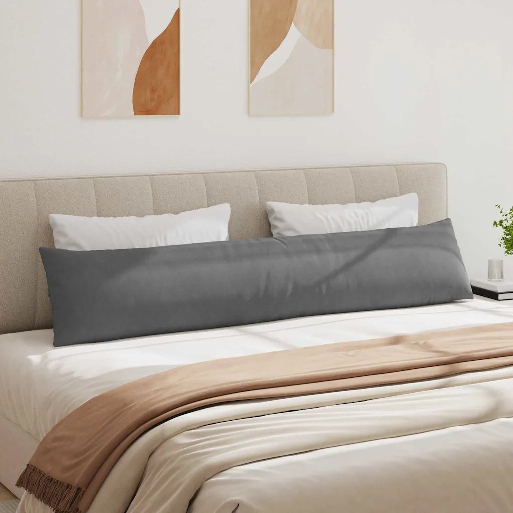 Cuscini da Divano 2 pcs Grigio scuro 200 x 40 cm Tessuto 42013899