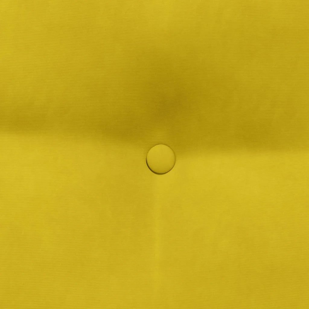 Cuscino per Schiena Giallo 80 x 24 x 50 cm Velluto 42014436