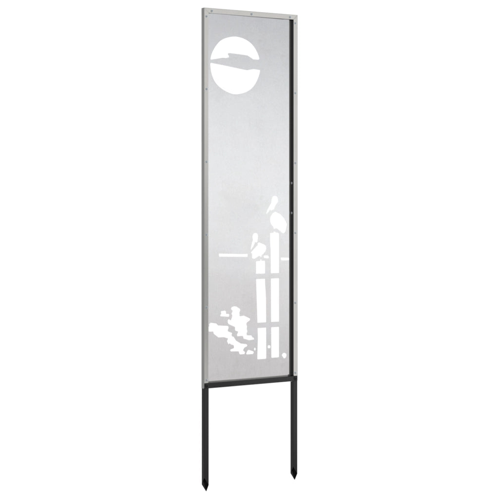 Schermo per privacy in giardino Traforo Argento 32 x 140 cm 876249
