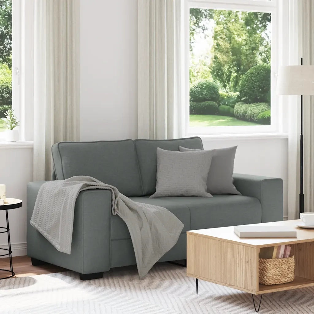Divano a 2 Posti-Sofa 2 Posti Grigio Scuro 120 cm in Tessuto 413582