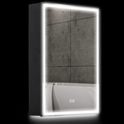 Armadietto Bagno con Specchio e Luci LED ¨C Minimal ¨C Nero