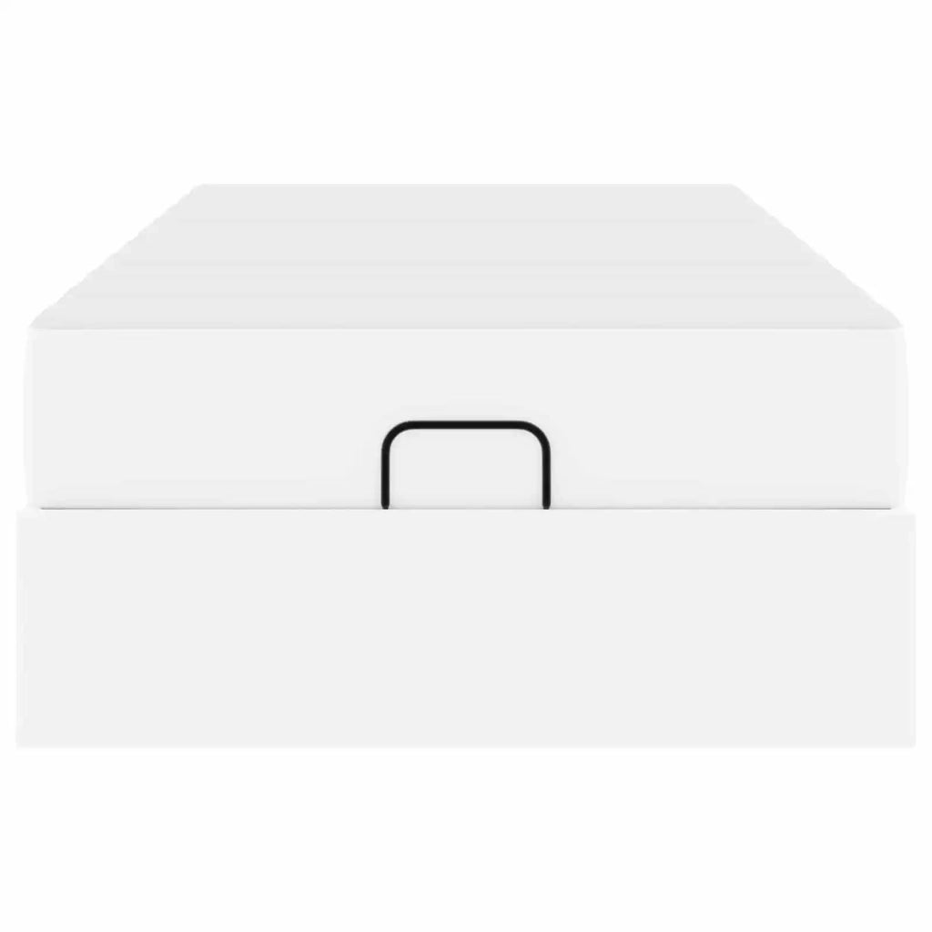 Struttura letto con materasso Altro 2 pcs-Giroletto Bianco PVC
