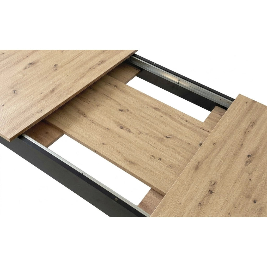 Tavolo allungabile moderno Artisan rovere e nero
