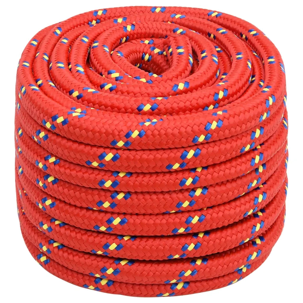 Corda Nautica Rossa 20 mm 25 m in Polipropilene