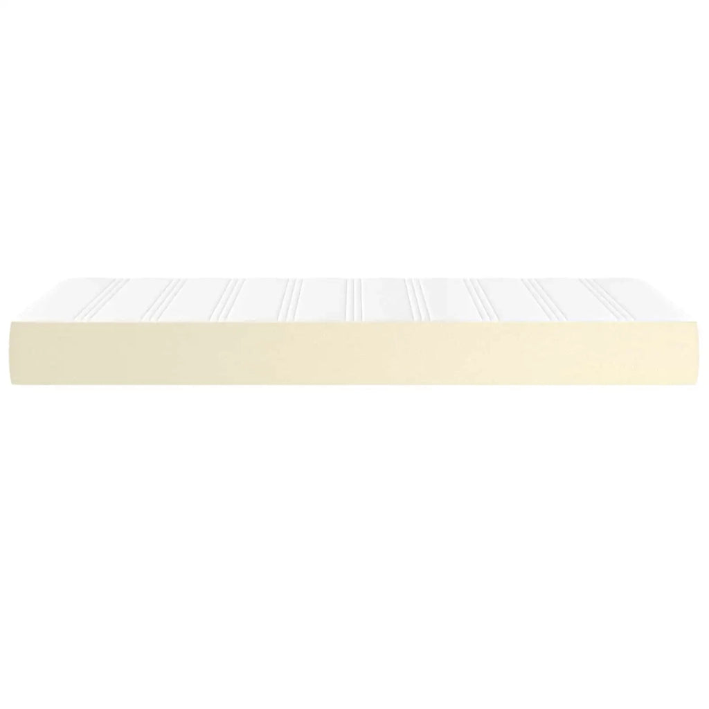 Materasso a Molle Insacchettate Rigidità Media Crema 80x200x20cm in Similpelle 347684