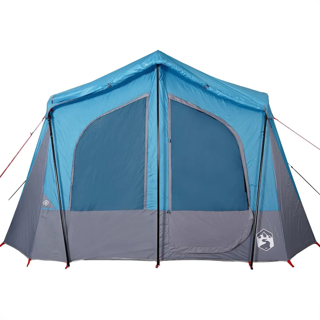 Tenda da Campeggio a Cabina per 5 Persone-Tenda per Escursionismo Blu Impermeabile