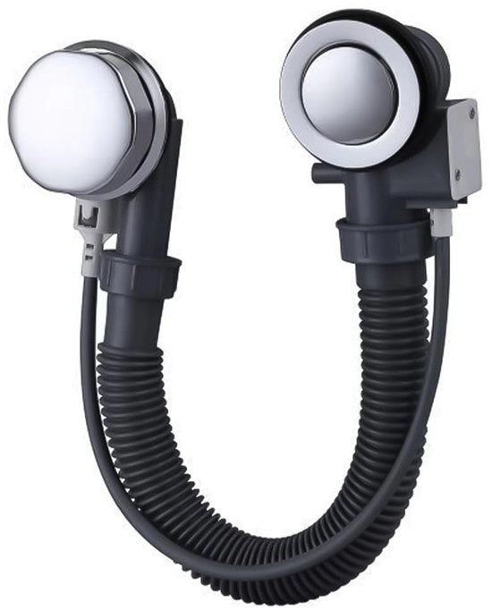 Scarico automatico in acciaio inossidabile - Tubo di scarico - Materiale plastico - Tappo in rame - Installazione semplice - Gomme di sigillaggio in silicone