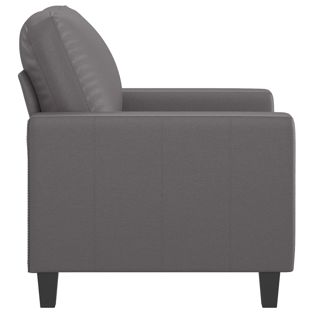 Poltrona Grigia 60 cm in Similpelle 359129