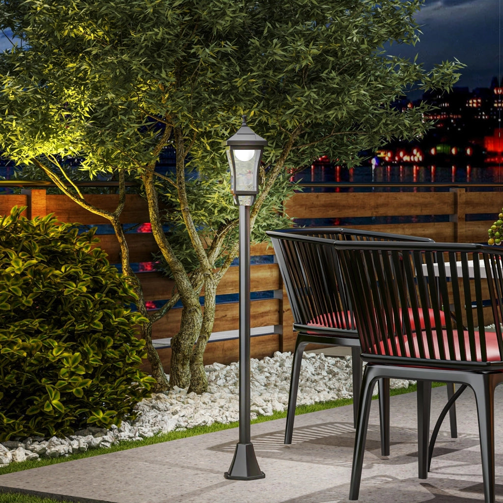 Farol Solar da Giardino ¨C Minimal ¨C ABS e Policarbonato 15x127 cm Nero