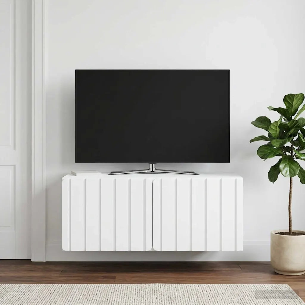 Mobile Porta TV da Muro 78,5 x 41 x 30 cm Bianco 898345