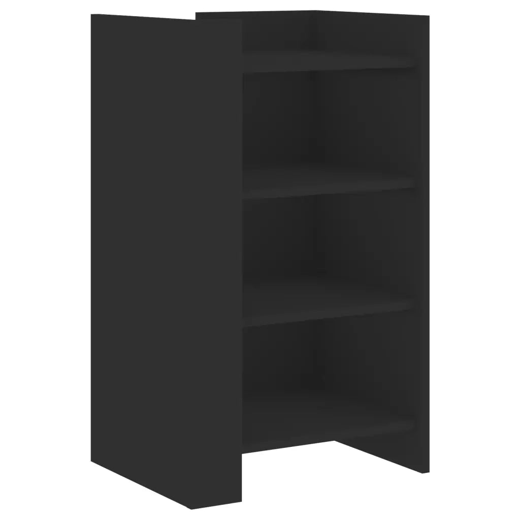 Credenza Nera 45x35x75 cm in Legno Multistrato 848382